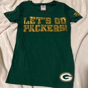 PINK Green Bay Packers XS TShirt